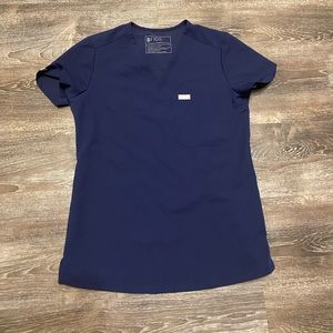 Figs Technical Collection Navy Scrub Top Size XXS